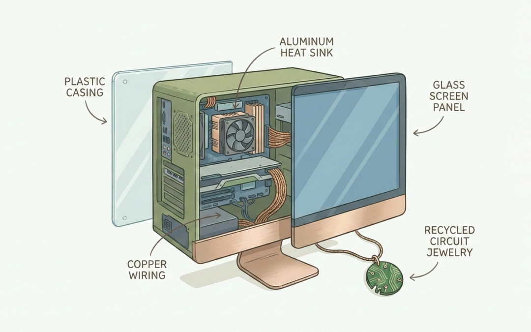 5 Common Items Made From Recycled Electronics (E-Waste)